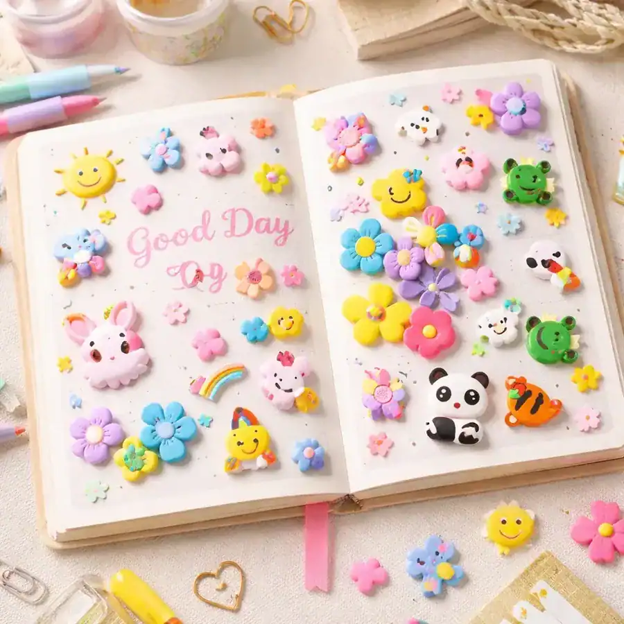 Cartela Adesivos 3d Dec. Scrapbook Diy Artesanato