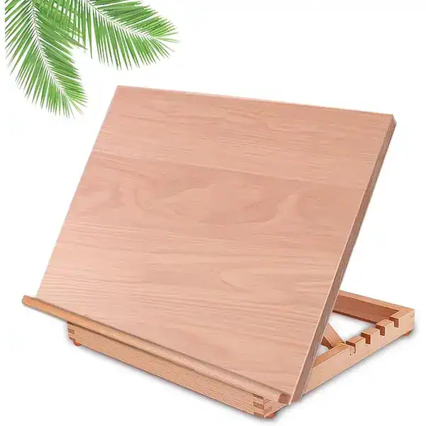 Cavalete de mesa para pintura formato A3 com superfície lisa