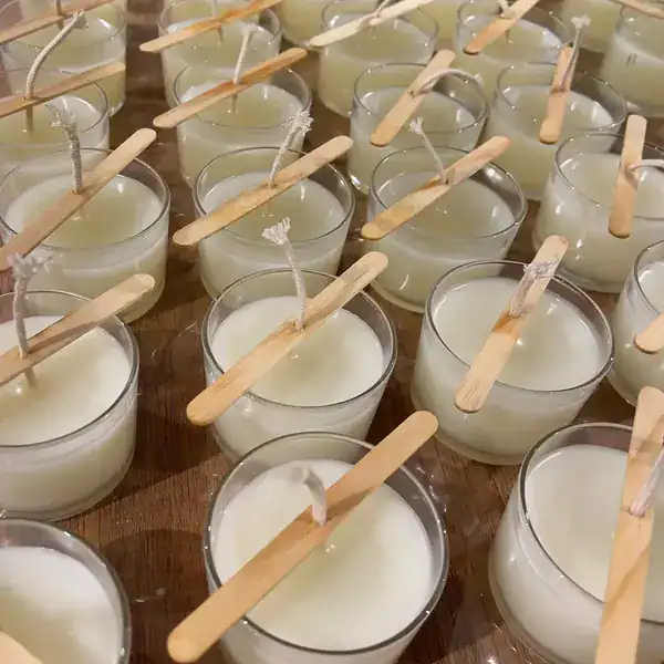 Centralizador de Madeira para Pavio de Vela Aromática
