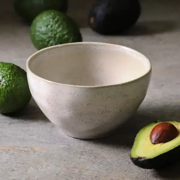 Porto Brasil Orgânico Latte — conjunto 6 bowls stoneware 558 ml — presente para quem gosta de cozinhar