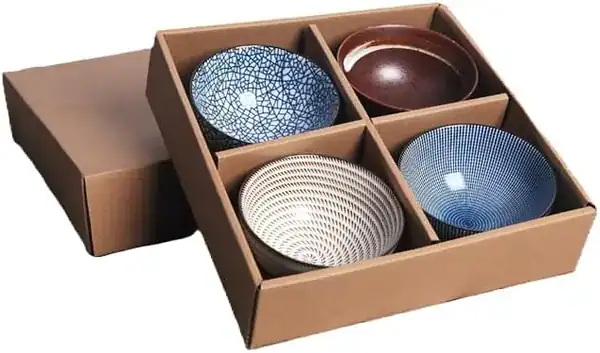 Conjunto de tigelas de porcelana japonesa feitas à mão — presente para quem gosta de cozinhar