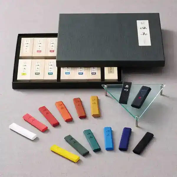 Conjunto De Sumiê Japonês Kuretake 14 Ink Stick