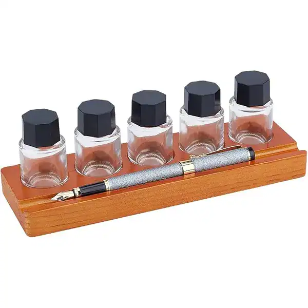 Conjunto de suporte de pote de tinta de caligrafia