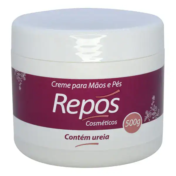 Creme Repós para mãos e pés com ureia em pote grande