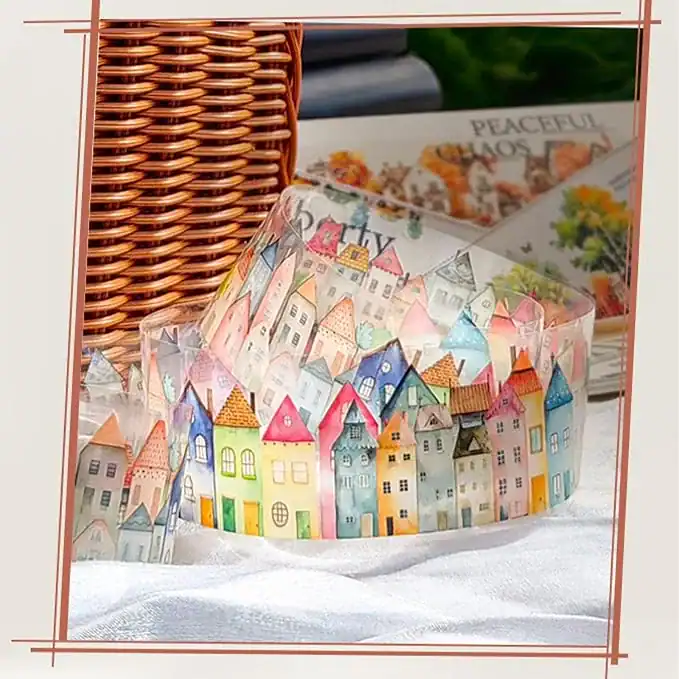 Decoração de materiais de scrapbook