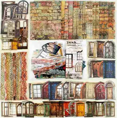 Diuhofart Vintage Scrapbooking Kit