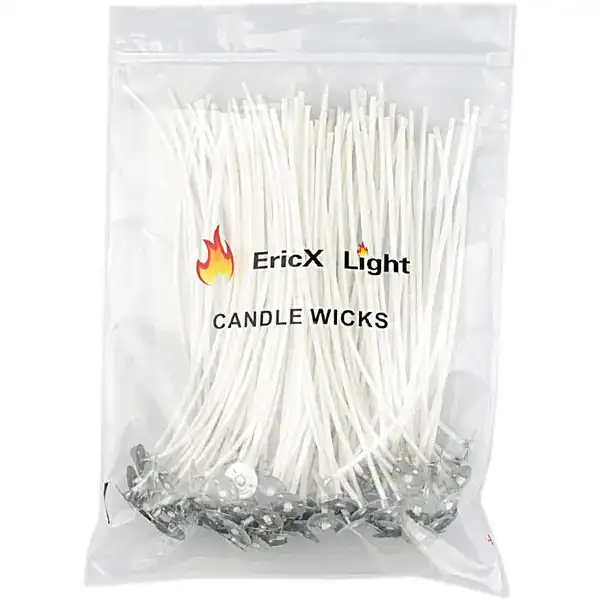 EricX Light 100 Pavios de Algodão Pré-Encerados