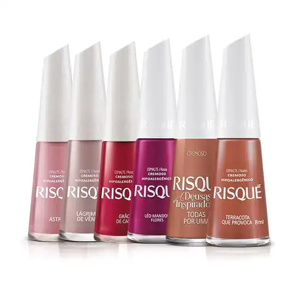 Risqué Kit de Esmaltes — Tons Quentes — guia de presentes para quem gosta de unhas da Presendicas