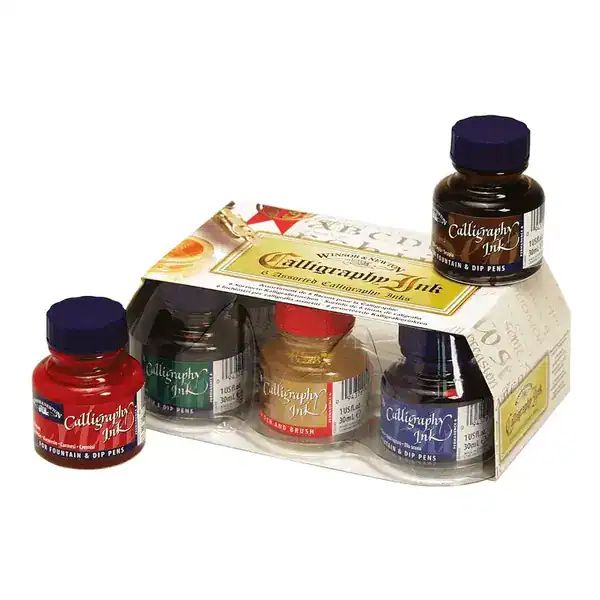 Estojo Tinta De Caligrafia Winsor & Newton 06 Cores