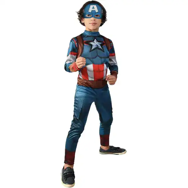 Fantasia infantil do Capitão América da marca nacional Novabrink