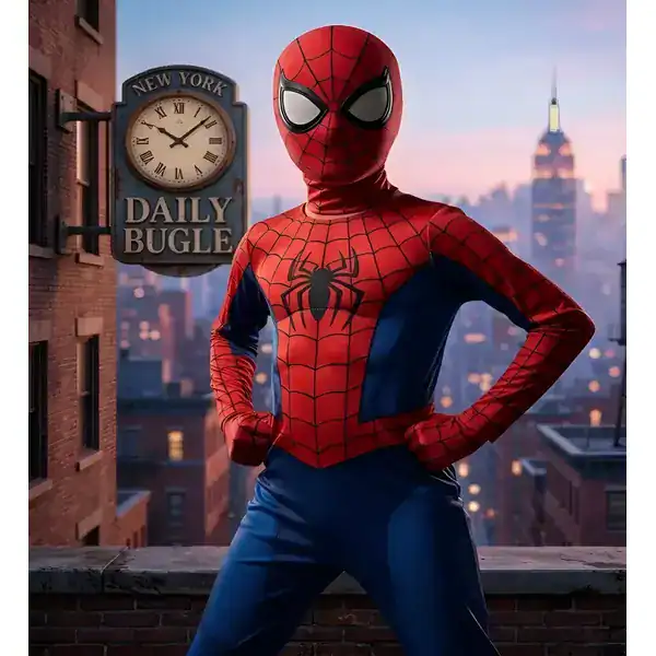 Fantasia Infantil Homem-Aranha com Músculo
