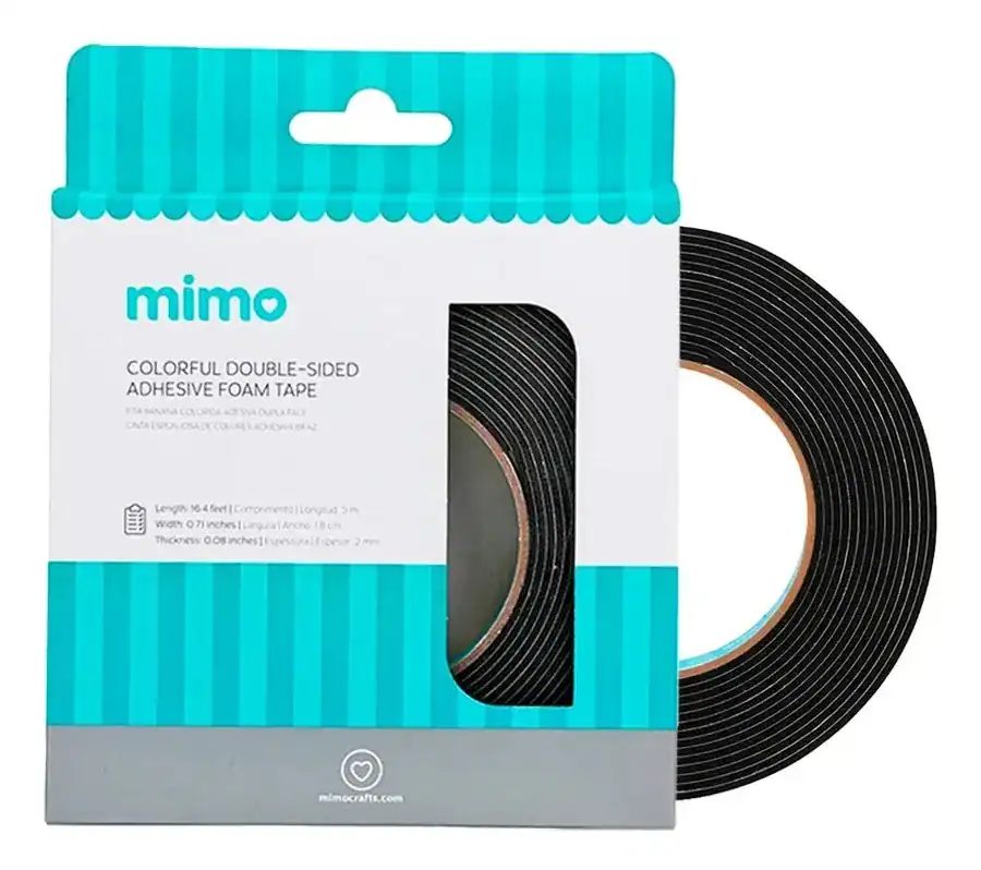 Fita Banana Colorida Dupla Face Mimo — Preto