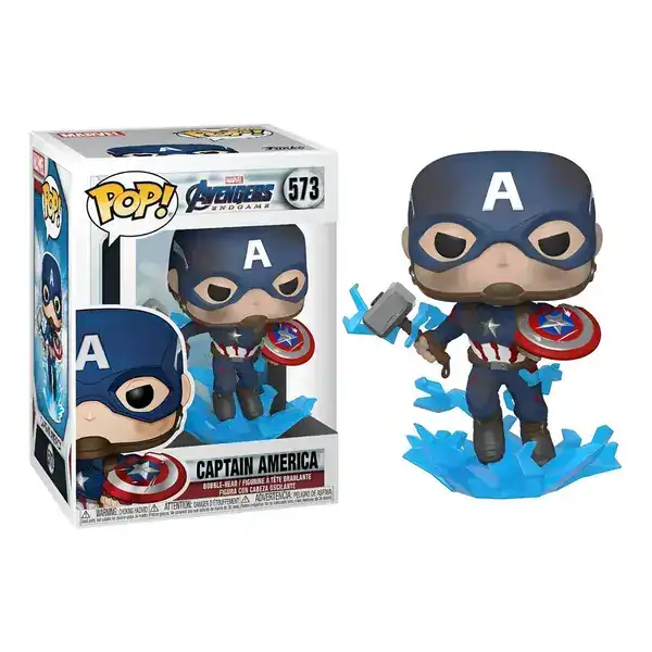 Funko Pop 573 do Capitão América da fase Vingadores Ultimato