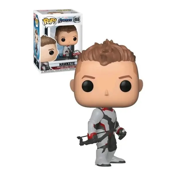 Funko Pop Hawkeye número 466 de Vingadores Ultimato com uniforme da equipe