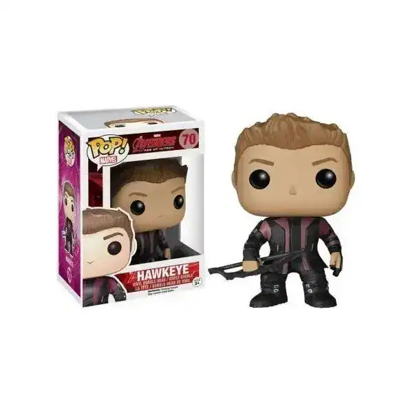 Funko Pop Hawkeye número 70 da linha Vingadores Era de Ultron