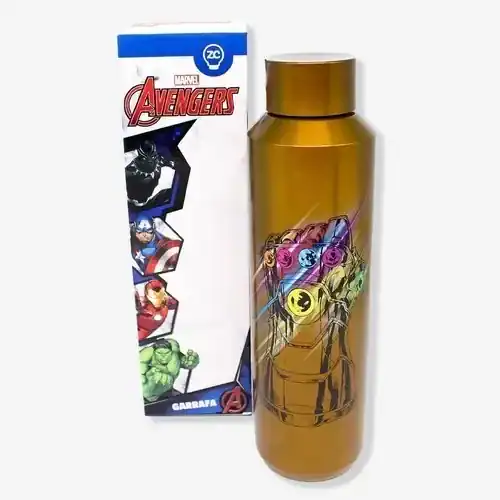 Garrafa térmica Manopla do Infinito — Avengers — presente dos Vingadores