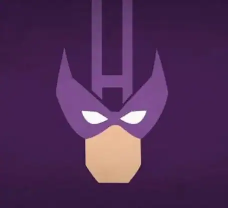 Ícone flat design do Gavião Arqueiro — guia de presentes da Presendicas