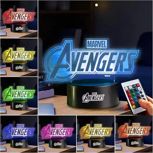 Luminária LED Disney Avengers — Get Trend — presente dos Vingadores