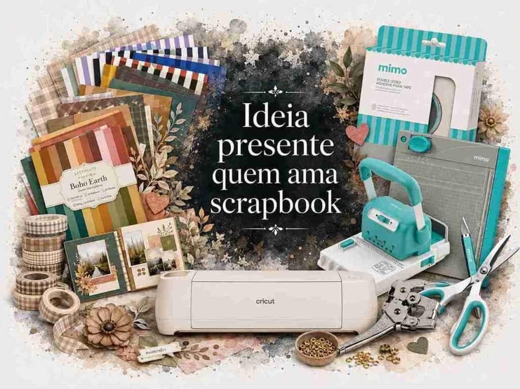 Presentes para quem gosta de Scrapbook: guia completo de máquinas de corte, papéis, carimbos e kits