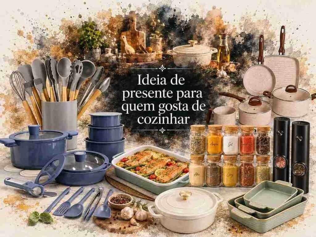 92 Ideias de Presente para Quem Gosta de Cozinhar: Panelas, Utensílios e Kits — Guia 2026 para você arrasar no presente.