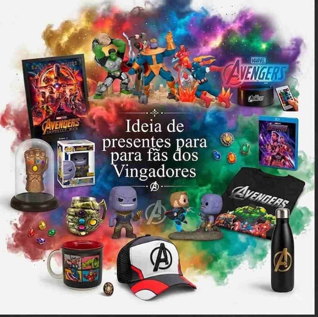 85 Ideias de Presente dos Vingadores: Manopla, Iron Studios, LEGO, Funko e HQs — Guia 2026