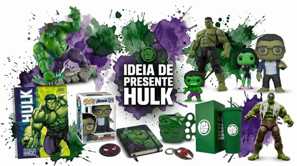 Presentes para quem gosta do Hulk: 91 Ideias arrasadores para os fãs de todas as idades.