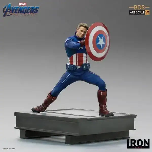 Iron Studios — Capitão América (Vingadores: Ultimato) — presente dos Vingadores