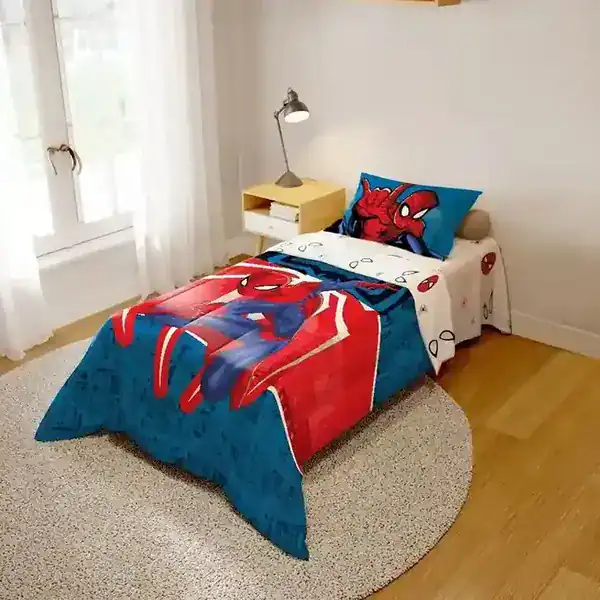 Jogo de Edredom Infantil Dupla Face — Homem-Aranha