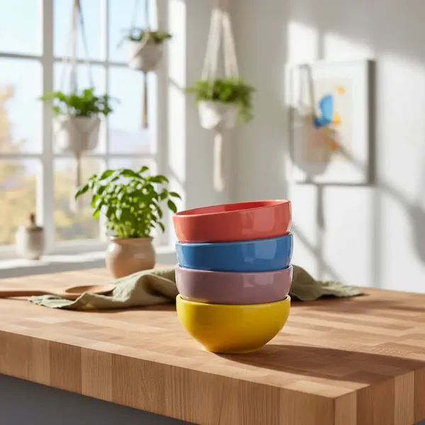 Kit 6 bowls de cerâmica esmaltada premium — presente para quem gosta de cozinhar