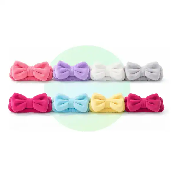 Kit 12 Faixas Tiara Laço para Maquiagem — guia de presentes para quem ama maquiagem da Presendicas