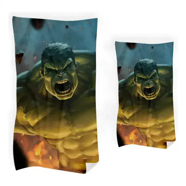 Kit 2 Toalhas de Banho e Rosto — Hulk