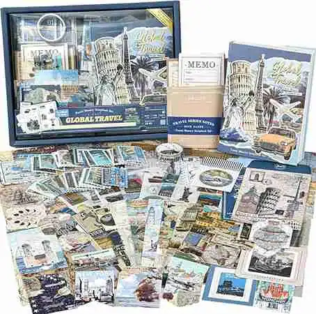 Kit de acessórios para scrapbook bullet journaling e junk jornal