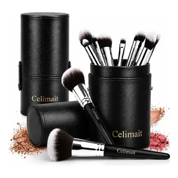 Kit Celimait — 12 Pincéis com Estojo — guia de presentes para quem ama maquiagem da Presendicas