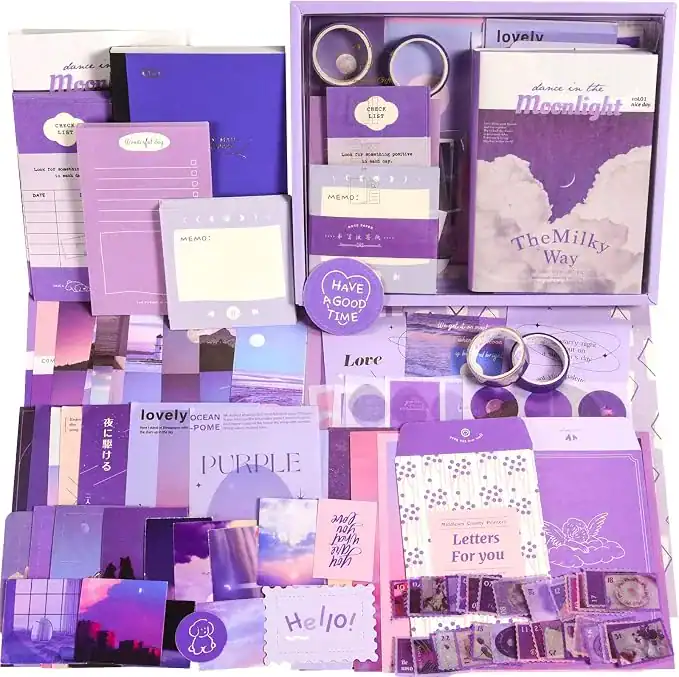 Kit de materiais para scrapbooking, 351 peças