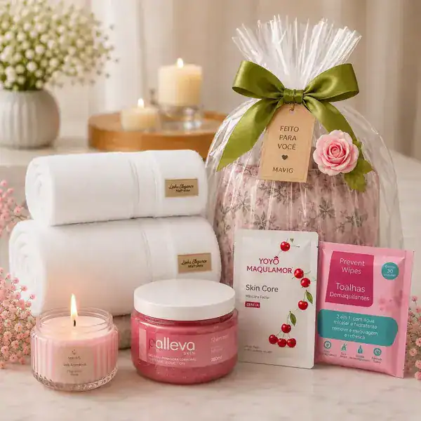 Kit Presente Feminino Spa Conforto e Autocuidado — guia de presentes para quem cuida da pele da Presendicas