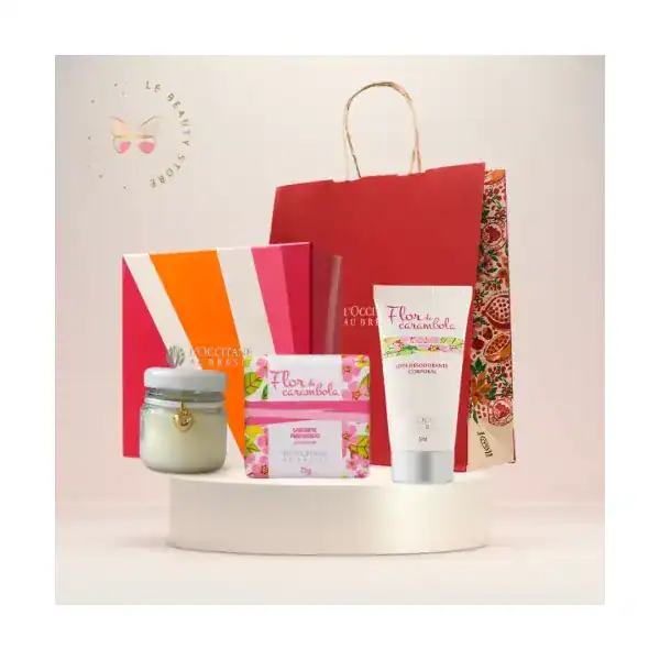 Kit presente L'Occitane Flor de Carambola na caixa