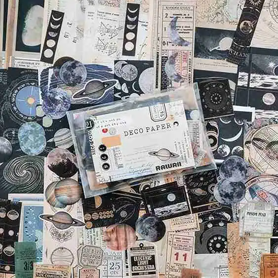 Kit de scrapbook espacial vintage