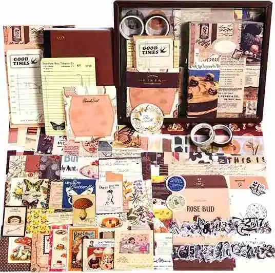 Kit de suprimentos para scrapbooking, 351 peças