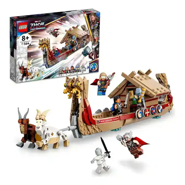 Kit de blocos com minifiguras do filme Thor Amor e Trovão