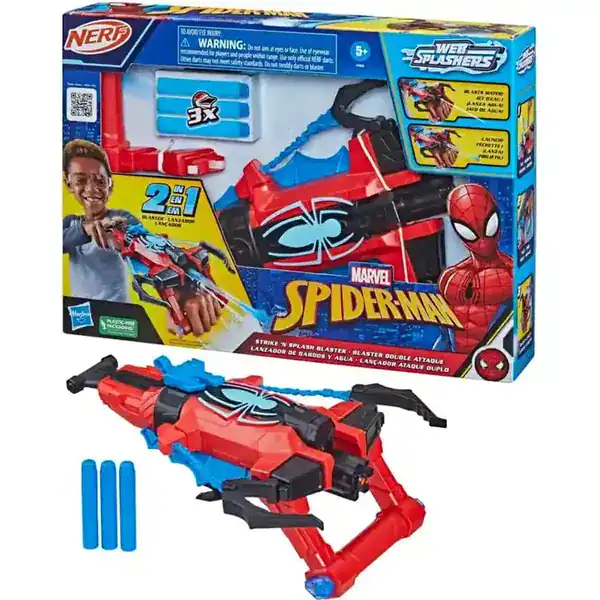 Lançador Nerf Marvel Homem-Aranha — Ataque Duplo
