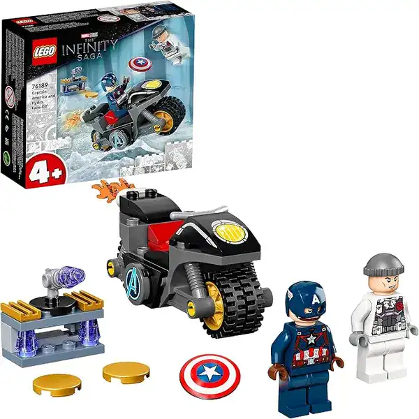 Set LEGO 76189 com o Capitão América enfrentando a Hydra