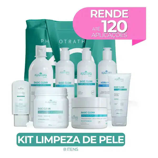 Kit Limpeza de Pele Profunda — 8 Itens com Bolsa — guia de presentes para quem cuida da pele da Presendicas
