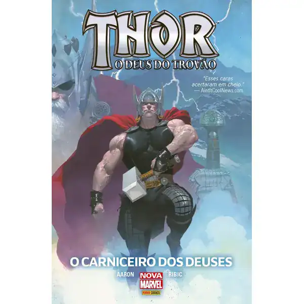 Capa do encadernado Thor O Carniceiro dos Deuses da Marvel
