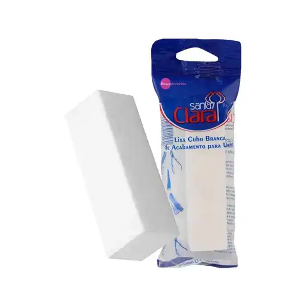 Bloco Polidor Branco 4 Faces Brilho Profissional — guia de presentes para quem gosta de unhas da Presendicas