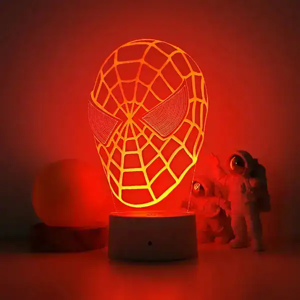 Luminária Abajur 3D Homem-Aranha