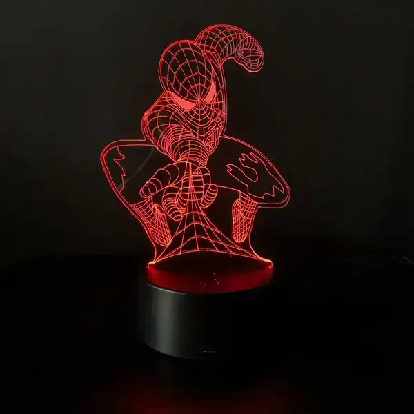 Luminária Homem-Aranha Spider Man 3D Decorativa