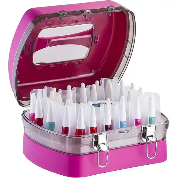Maleta Dompel Esmaltebag para 34 esmaltes com porta-acetona