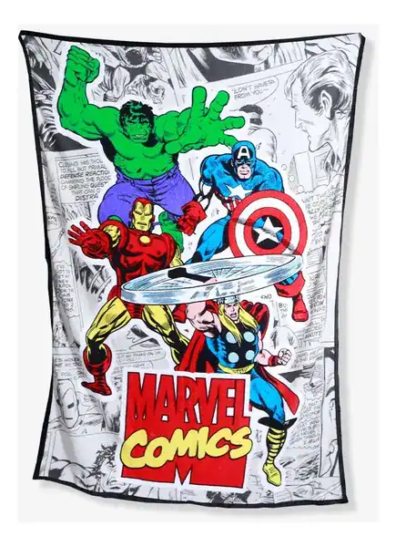 Manta Vingadores cinza — Marvel — presente dos Vingadores