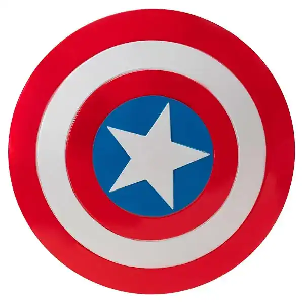 Escudo oficial Marvel do Capitão América como acessório de fantasia