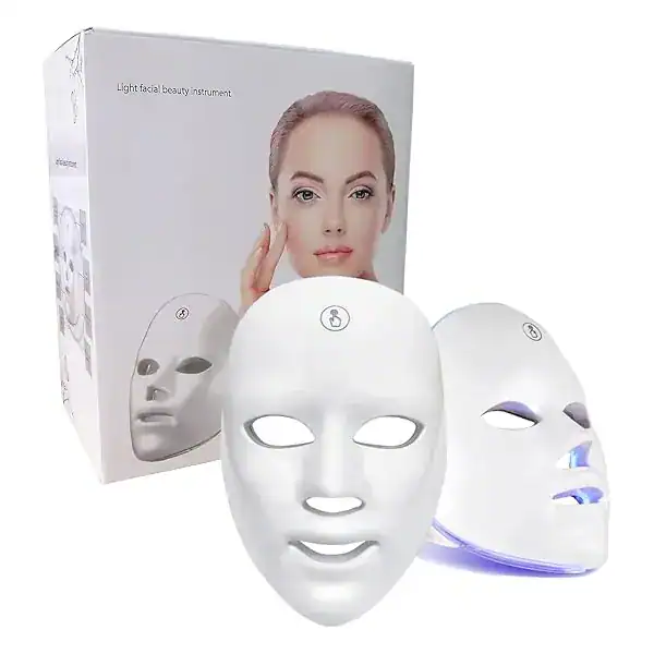 Máscara facial de terapia LED para uso doméstico